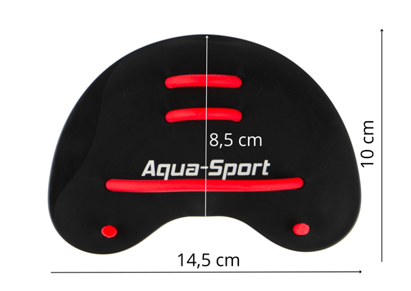 Aqua-Sport Blackhawk sort fingerpadlere AS002015