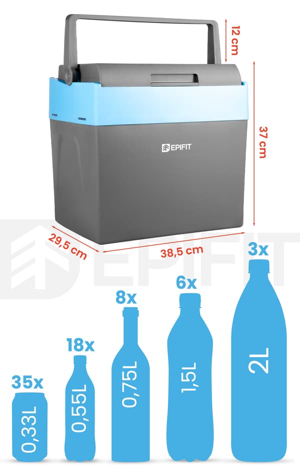 Bærbar bilkøler Køling Varme 12V/230V MasterCold-25L