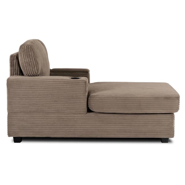NEO Beige Corduroy Moderne Sofa Lounge Lænestol