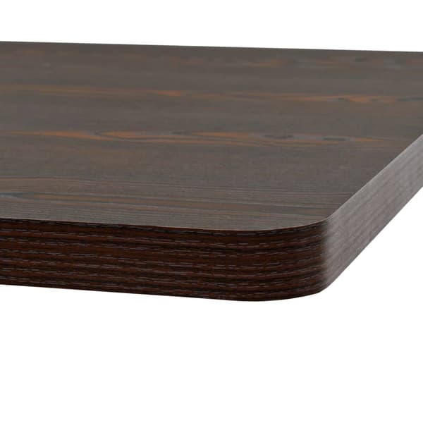 vidaXL MDF barbord med stålbas, 80x80x75 cm, ask