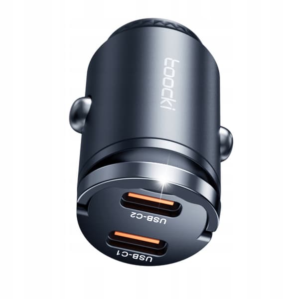 TOOCKI Biloplader USB Type C x 2, 2 x 45W Pd PPS