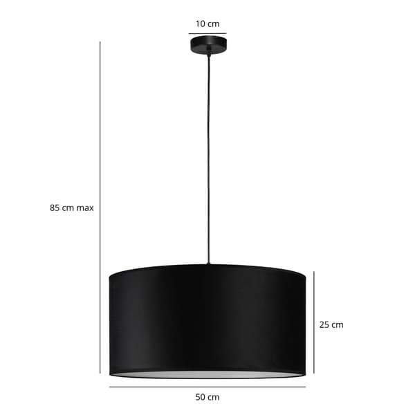 Tornado AL1-lampa, svart sammet