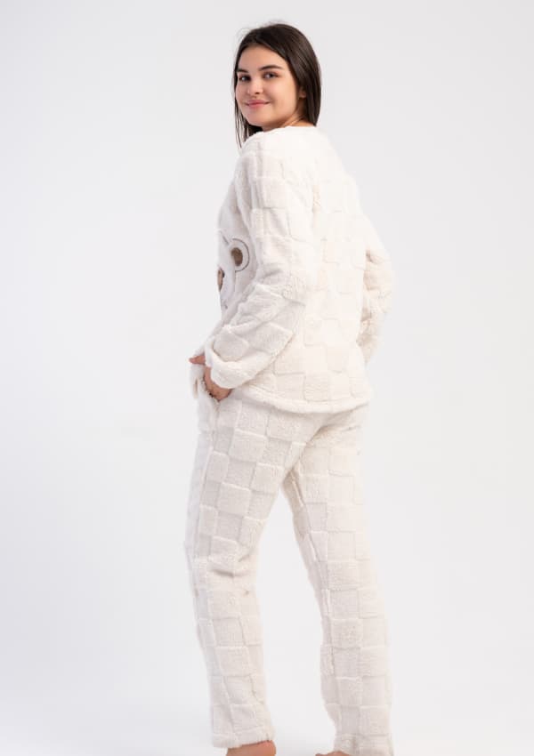 Dame Blød Pyjamas M Vienetta Dejlig Varm Blød Fluffy Til Vinteren