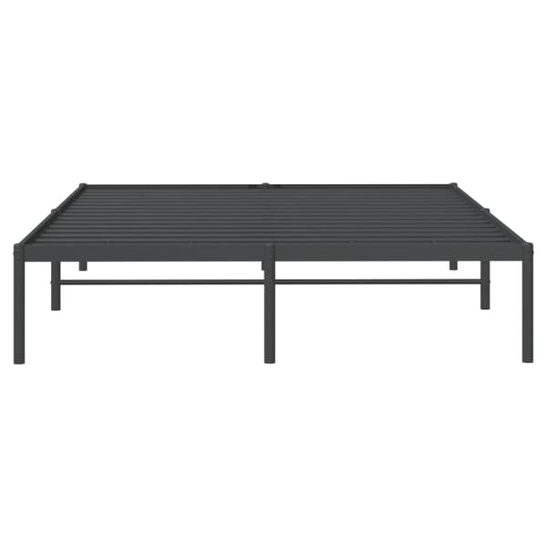 vidaXL metalsengestel sort 150x200 cm