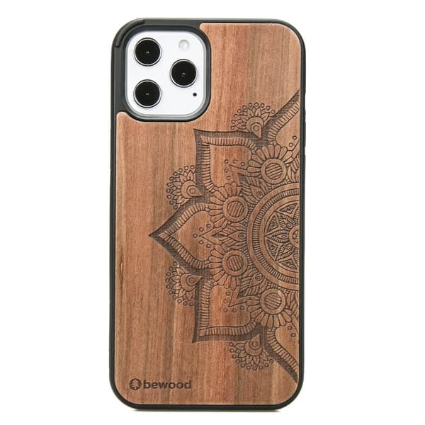 Træcover til iPhone 12 Pro Max MANDALA ÆBLETRÆ