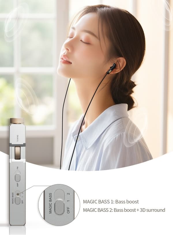FiiO RR11 - sort - Bærbar FM-radio