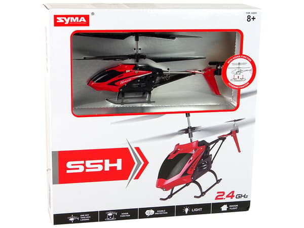 Fjernstyret helikopter S5H SYMA Rød