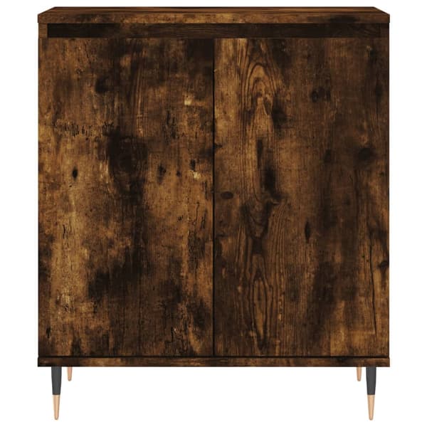 vidaXL kommode, røget eg, 60x35x70 cm, træbaseret materiale