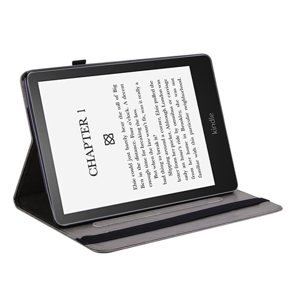 Amazon Kindle Paperwhite 5 (2021) -kotelo, puunkuvio, harmaa