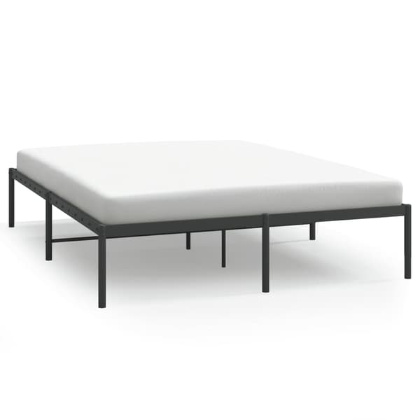 vidaXL metalsengestel sort 160x200 cm