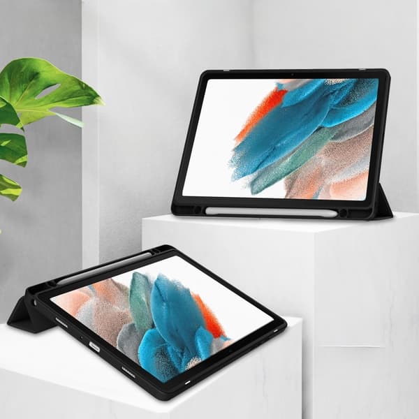 Etui til Samsung Galaxy Tab A9+, Smartcase Hybrid, med stylusholder, sort