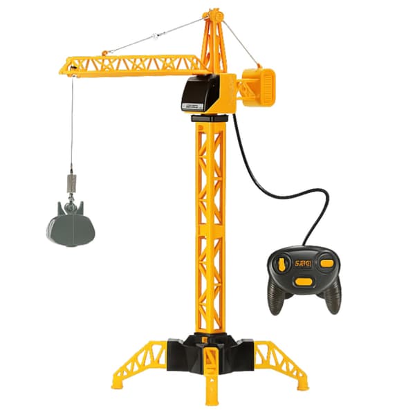 Fjernstyret byggekran RC kablet 360° rotation 71 cm