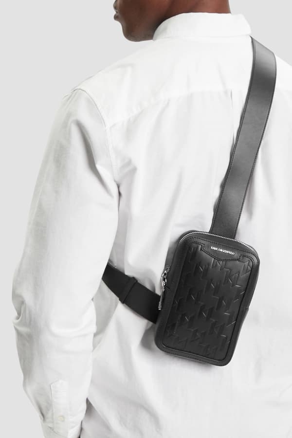 Karl Lagerfeld Herr Läderväska med Monogram