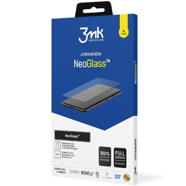 3MK NeoGlass Hybrid Glas til iPhone 12 Pro Max, Sort