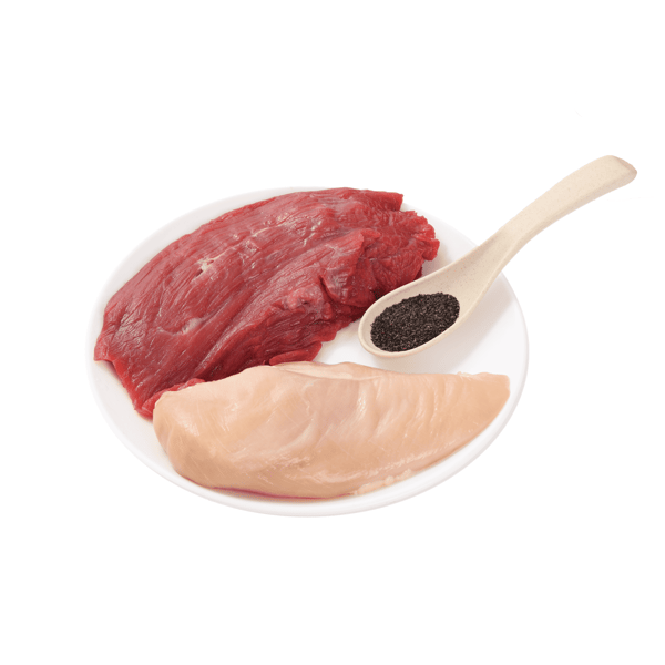 Vådfoder til katte Oksepaté med kage Lækker paté UniQ Pets 8x30g