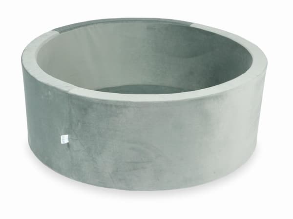 Tør pool 110x40 fløjlsgrå uden bolde