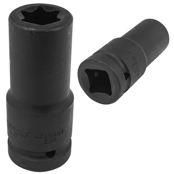 TORX E24 3/4" lang slagtopnøgle