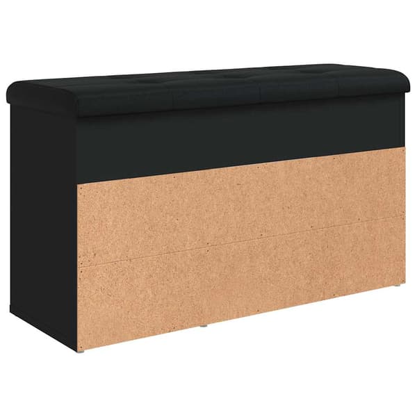 vidaXL skobænk sort 82x32x45,5 cm træbaseret materiale