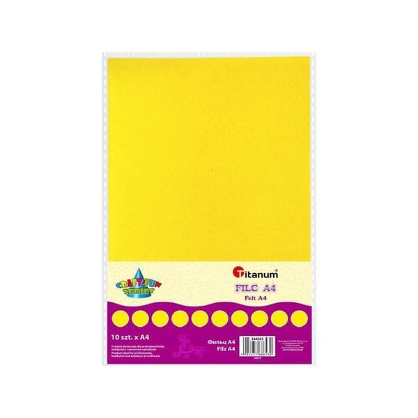 Citronfilt. A4 2 mm 200 g. 10 stk.