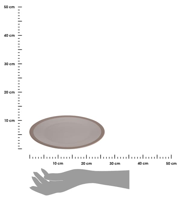Ler Beige Middagstallerken 26,5 cm