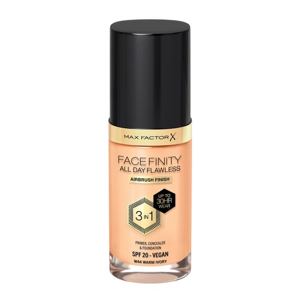 Max Factor Facefinity 3-i-1 All Day Flawless Face Foundation - W44 WARM IVORY 30ml