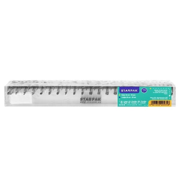 Plastlinjal 20 cm (20 st)