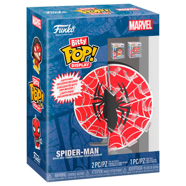 Funko POP Bitty Spider-Man 2-pack Marvel Spider-Man Web Display Samlarfigur