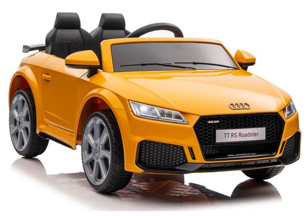 Audi TT RS gul batteridrevet bil