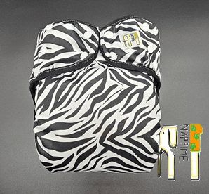 NappiMe JUNIOR M Tvättbara blöjor – Zebra