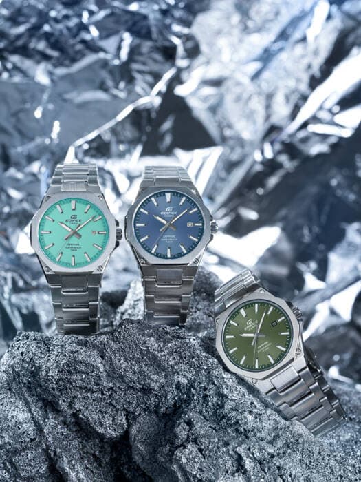 Herrklocka Casio EFR-S108D-3A Edifice Klassisk Saffir + Låda