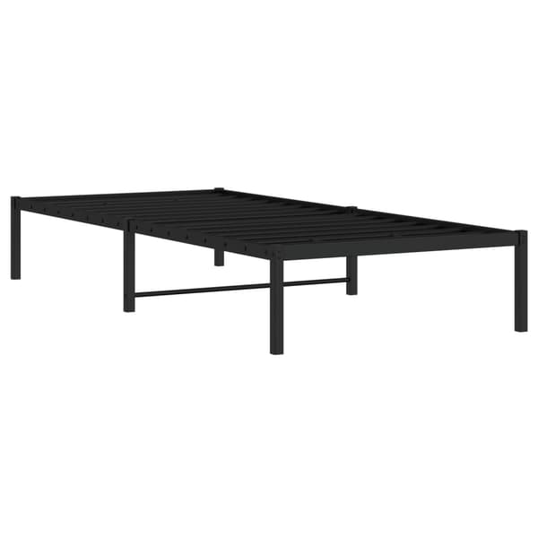 vidaXL metalsengestel sort 90x190 cm