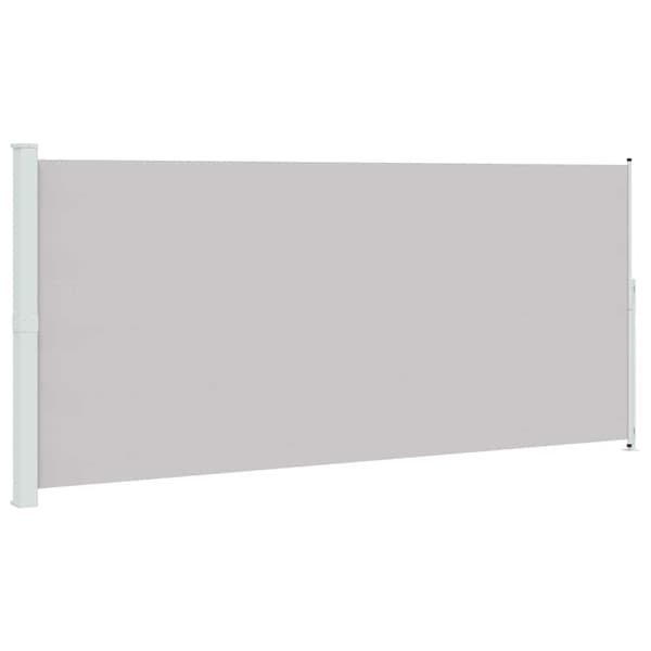 vidaXL Utfällbar sidomarkis för uteplats 220x500 cm grå