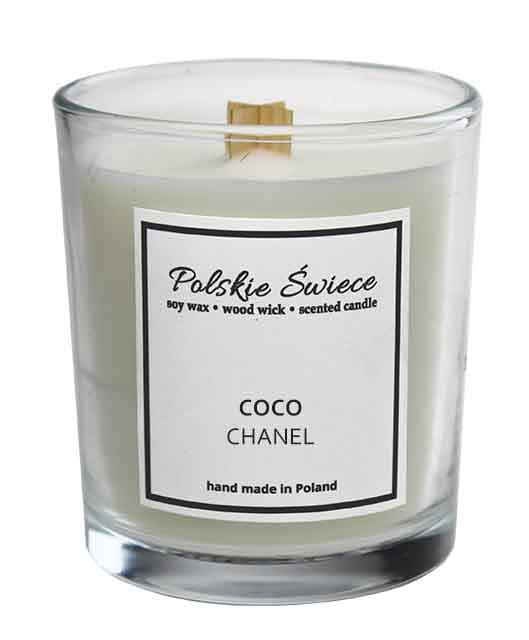 Sojalys med trævæge + COCO CHANEL