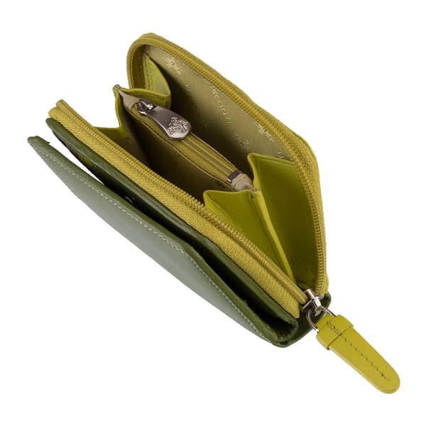Visconti RB-53 färgglad läderplånbok lime
