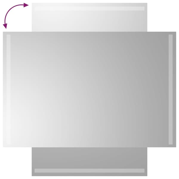 vidaXL Badrumsspegel med LED, 60x90 cm
