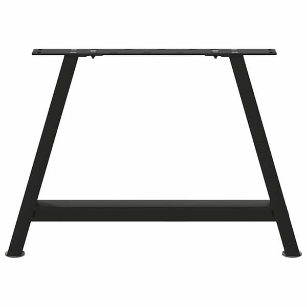 vidaXL sofabordsben, 2 stk., sort, 60x(42-43) cm, stål