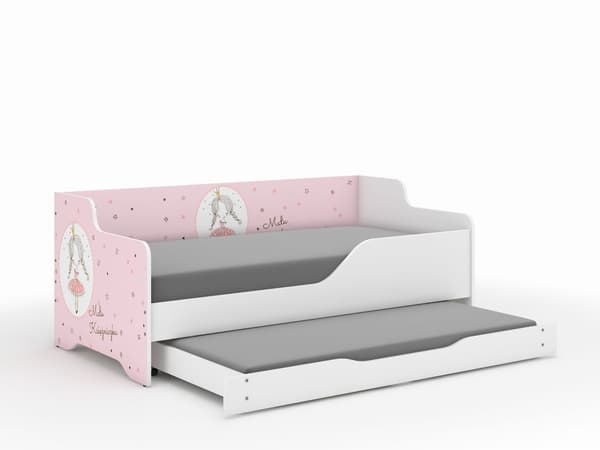 LILU 160x80 PRINCESS barnsäng med sovfunktion