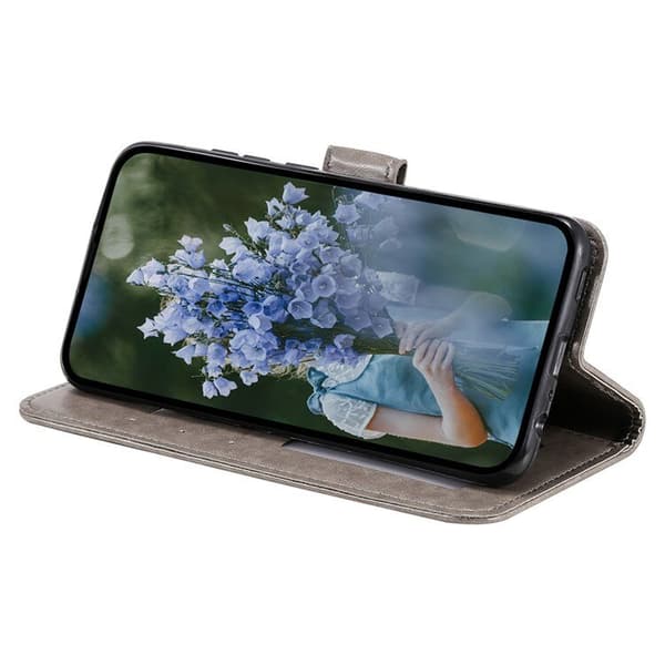 Samsung Galaxy A55 5G Flipfodral, Mandala, Grå