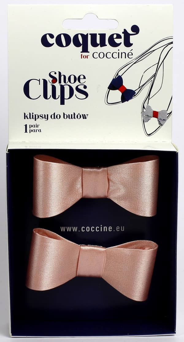 Klips - sløjfer pudderrosa
