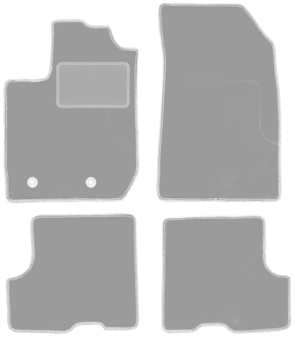 Grå bilmåtter til: Dacia Duster II 4WD SUV (2018-)