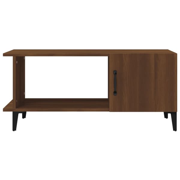 vidaXL sofabord brunt egetræ 90x50x40 cm