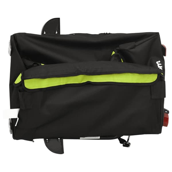 vidaXL cykelanhænger, sort og grøn, 30 kg, jern