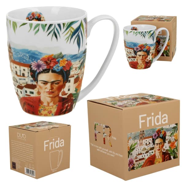 Klassisk mexicansk kunst Frida krus 360 ml