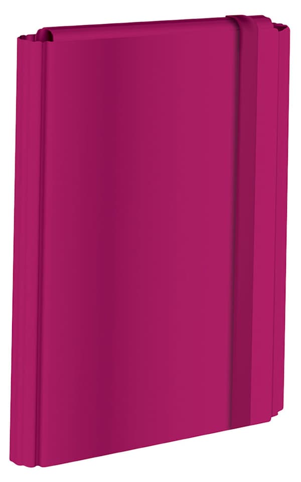 Mapp med resårband. A4+ fuchsia.