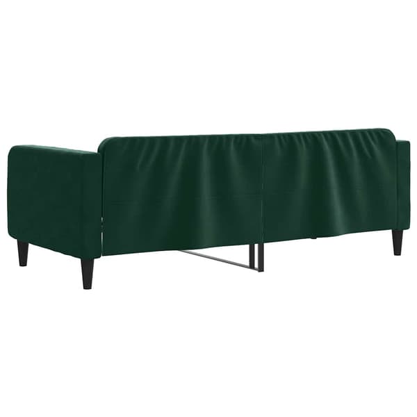 vidaXL Bäddsoffa mörkgrön 90x200cm klädd i sammet