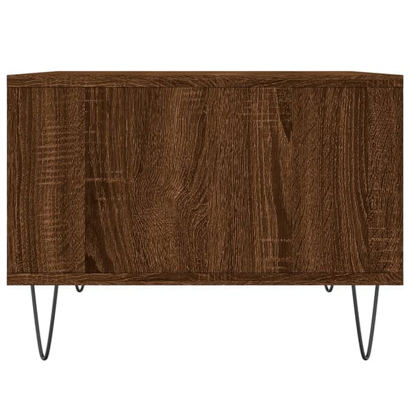 vidaXL sofabord brunt egetræ 60x50x36,5 cm