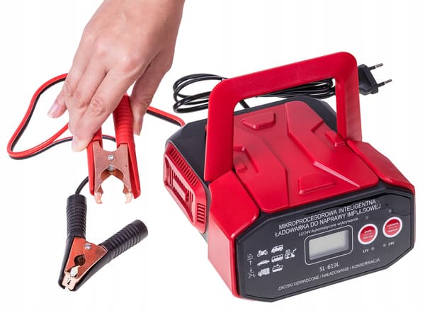 Bilbatterioplader 24V 12V 30A AGM START-STOP
