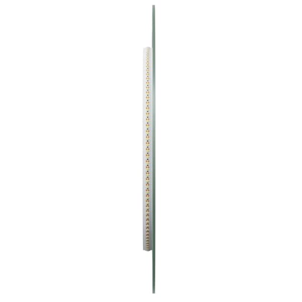 vidaXL Badrumsspegel med LED, 100x45 cm, Oval