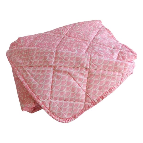 Pink mikrofiber sengetæppe 130x180