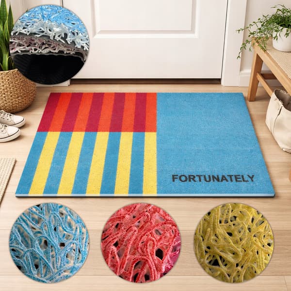 [pakke] Dørmåtte 60x90cm Moderne Vinyl Loop Måtte D28866